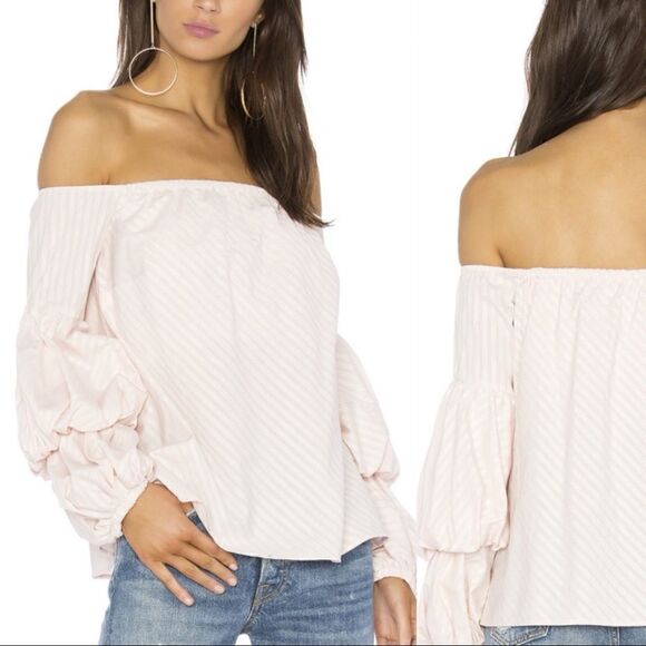 Petersyn Off Shoulder Puff Sleeve Top - Picture 12 of 12